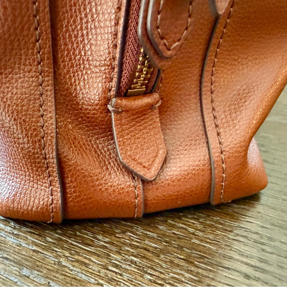 Fossil Large Leather Tote in Cognac Brown - Picture 7 of 14